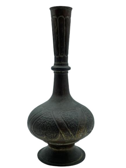 1960'S MIDDLE EASTERN IRAN TINNED COPPER VASE (1 of 5)