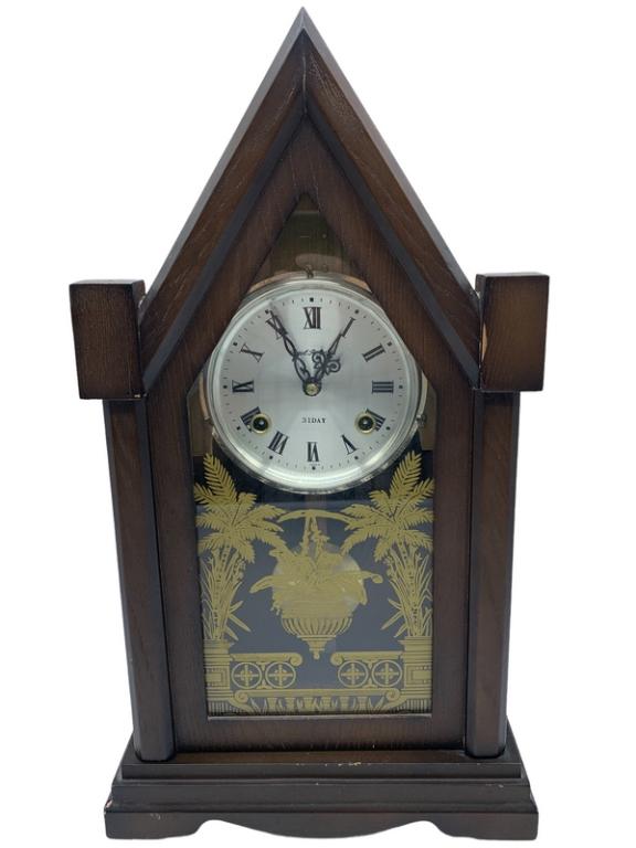 VINTAGE PAUL REVERE 31 DAY WIND UP STEEPLE CLOCK (1 of 3)