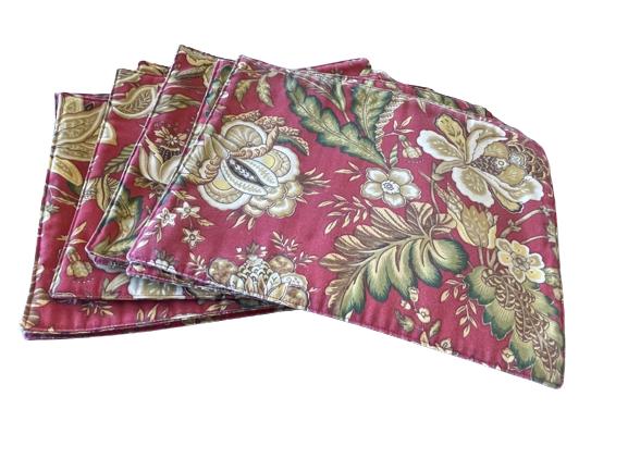 SET OF 10 LILLY PULITZER STYLE TROPICALPLACE MATS: SET OF 10 LILLY PULITZER STYLE TROPICALPLACE MATS