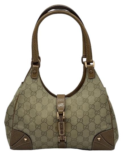 GUCCI SMALL BARDOT CANVAS MONOGRAMED HANDBAG (1 of 3)