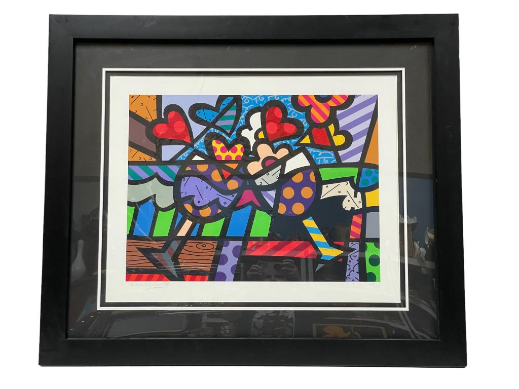 ROMERO BRITTO "CELEBRATING" GICLEE PRINT 39.5" (1 of 8)