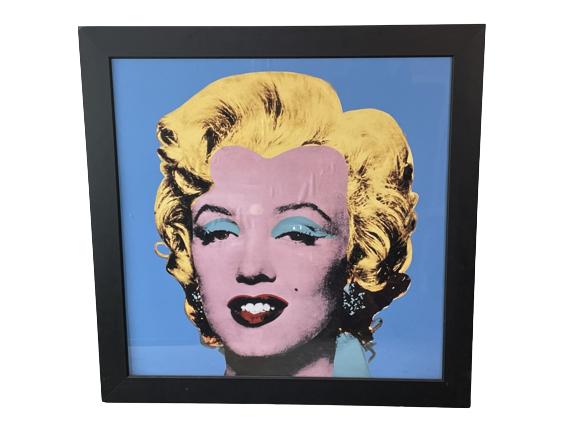 AFTER ANDY WARHOL MARILYN MONROE FRAMED PRINT 42" (1 of 4)