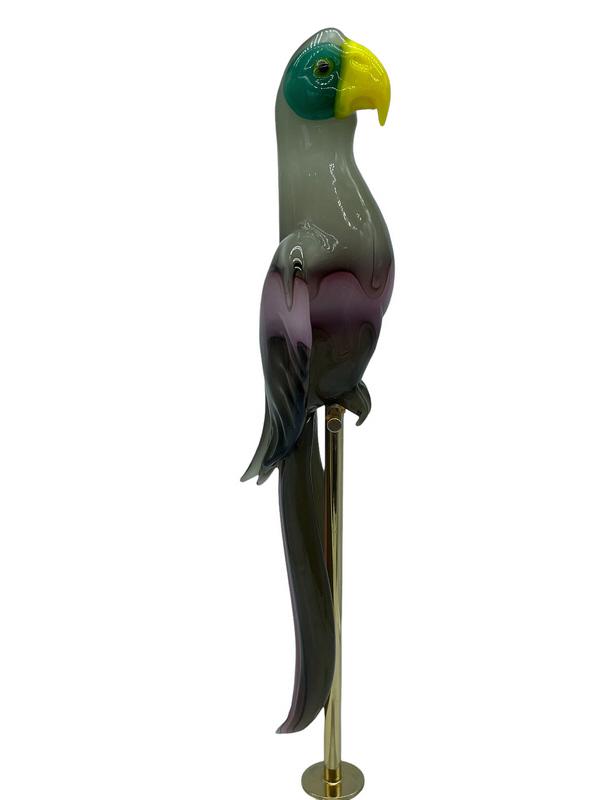 PINO SIGNORETTO MURANO GLASS PARROT SCULPTURE 21" (1 of 8)