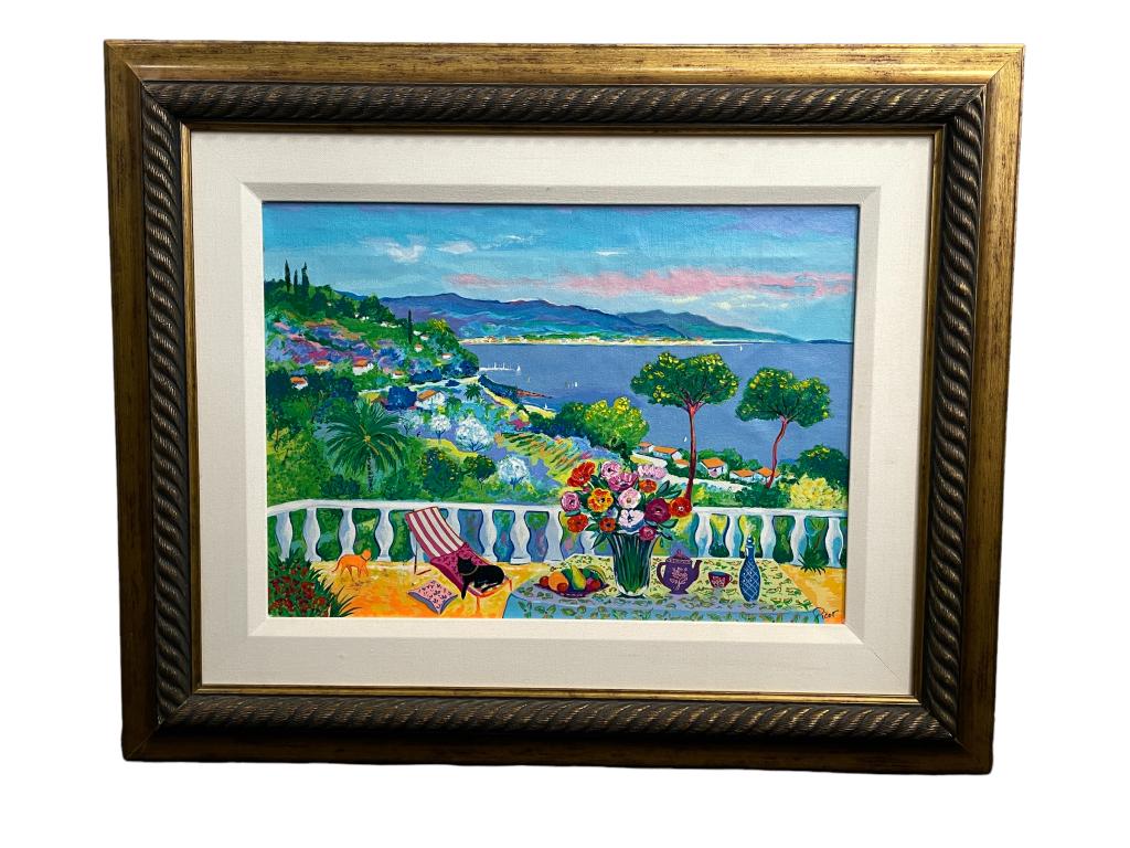 JEAN CLAUDE PICOT COASTAL LANDSCAPE PAINTING 24" (1 of 4)