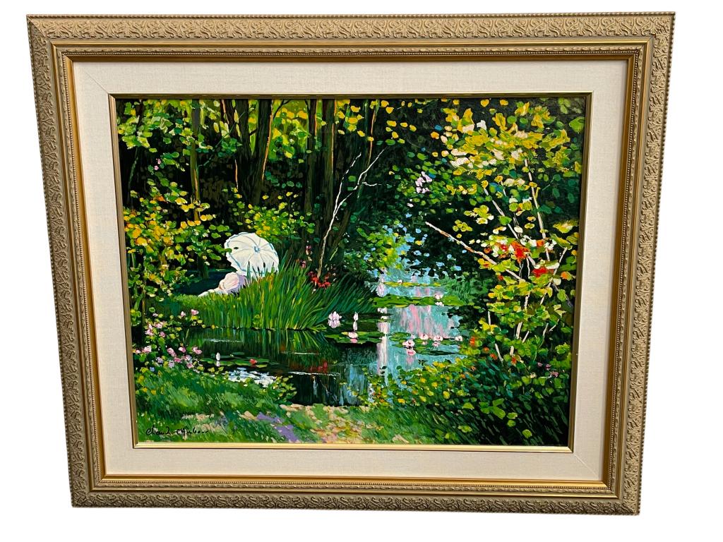 CLAUDE CAMBOUR "A L' OMBRE" PRINT ON CANVAS 29" (1 of 5)