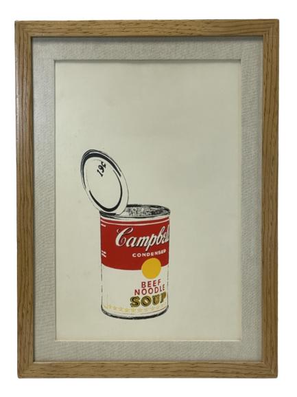 AFTER ANDY WARHOL CAMPBELL SOUP CAN PRINT 17" (1 of 4)