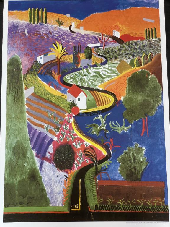 DAVID HOCKNEY NICHOLS CANYON LITHO PRINT 34.5" (1 of 2)