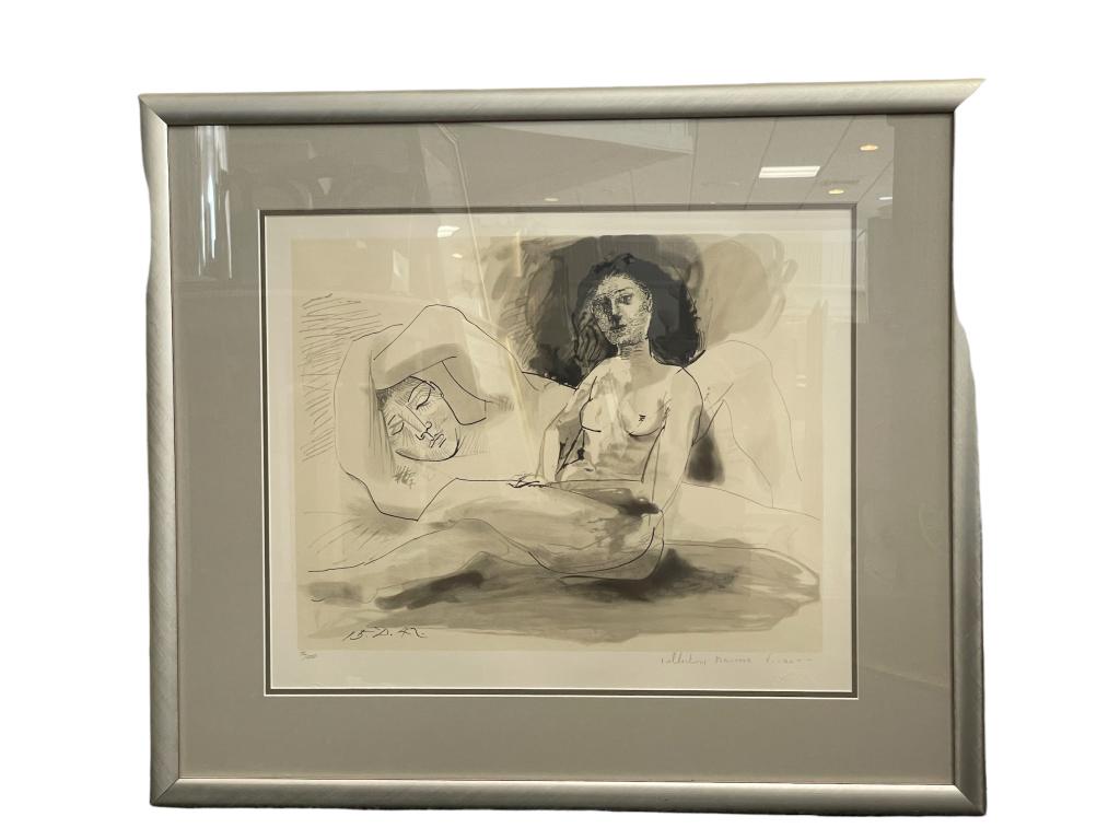 MARINA  PICASSO PENCIL SIGNED SERIGRAPH PRINT 33" (1 of 5)