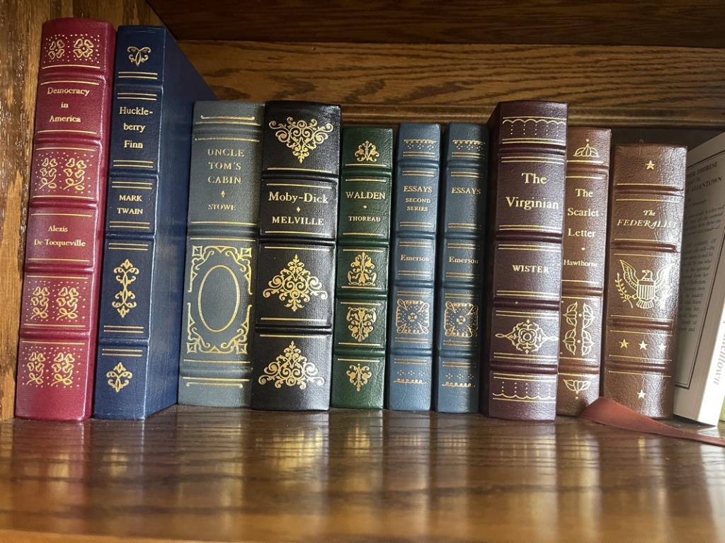 10 VOLUME LEATHER BOUND BOOK COLLECTION (1 of 2)
