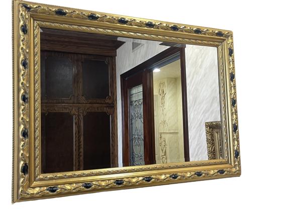 GOLD GILT RECTANGLE MIRROR 59" (1 of 2)