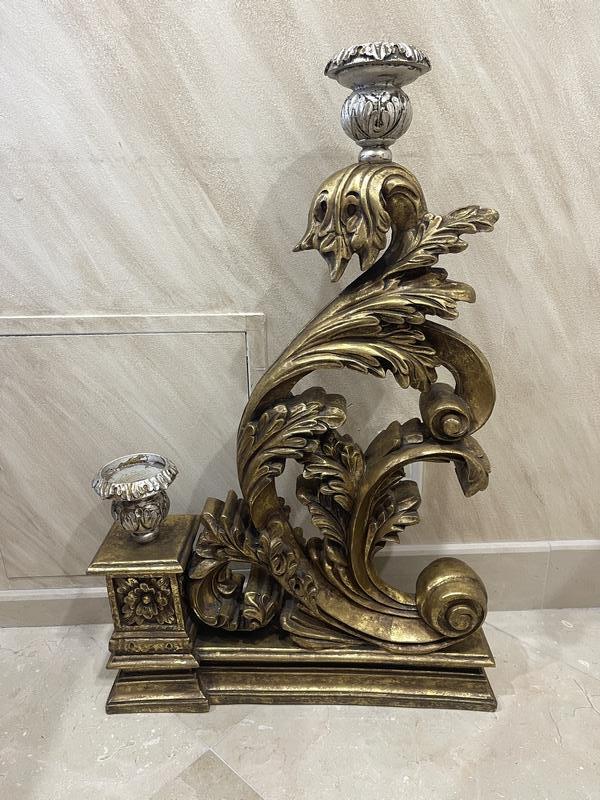 NEOCLASSIC GILTWOOD STYLE  CANDLE HOLDER 33" (1 of 5)