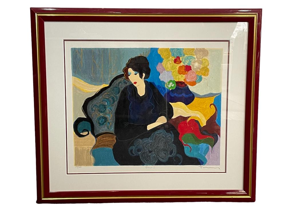 TARKAY "QUIET MOMENTS" FRAMED SERIGRAPH 29" (1 of 4)