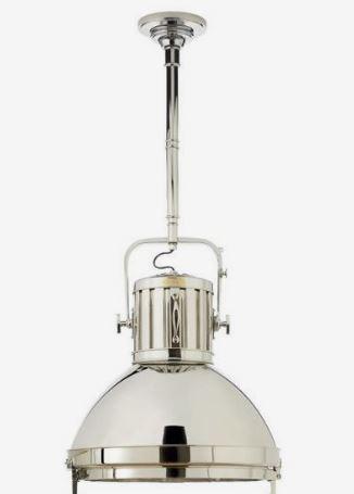 NEW! RALPH LAUREN MONTAUK PENDANT LIGHT / NICKEL (1 of 4)
