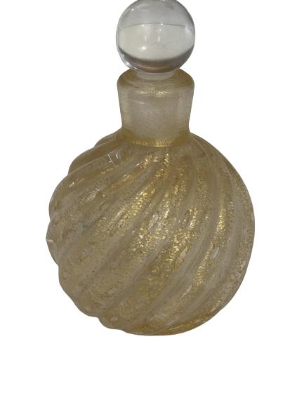 MURANO STYLE AVVENTURINA GLASS PERFUME DECANTER (1 of 4)
