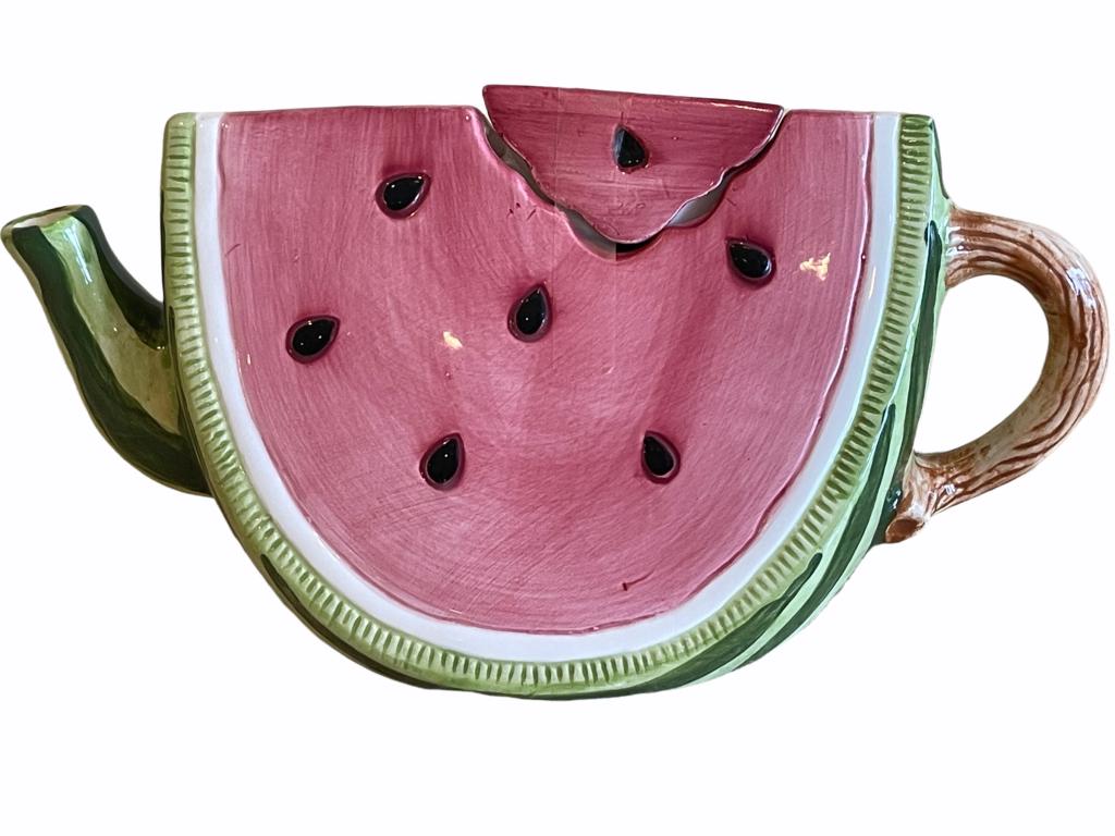 VTG 1993 WANG"S WATERMELLON TEAPOT: WATERMELLON TEAPOT