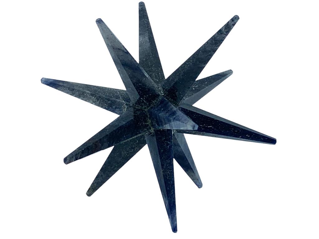CRYSTAL AMETHYST STAR MERKABA STONE: CRYSTAL AMETHYST STAR MERKABA STONE- Amethyst Crystal- Over 3" Across- Good Used Condition Consistent with Age and Use (See Photos)