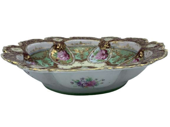 BEAUTIFUL ANTIQUE NIPPON HAND PAINTED  FLORAL PLAE (1 of 4)