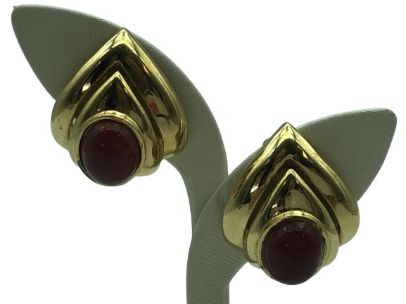 CINER DECO STYLE POLISHED STONE EARRINGS (1 of 3)