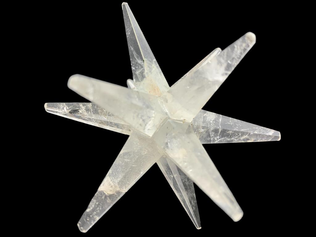 CRYSTAL CLEAR QUARTZ STAR MERKABA STONE (1 of 2)