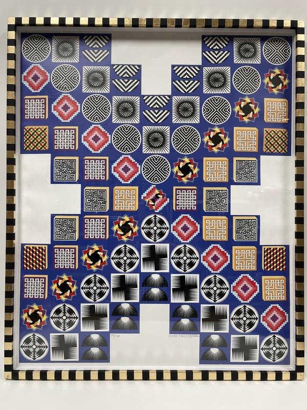 PEDRO FIEDEBERG SIGNED PRINT, CUSTOM FRAME 36" (1 of 5)