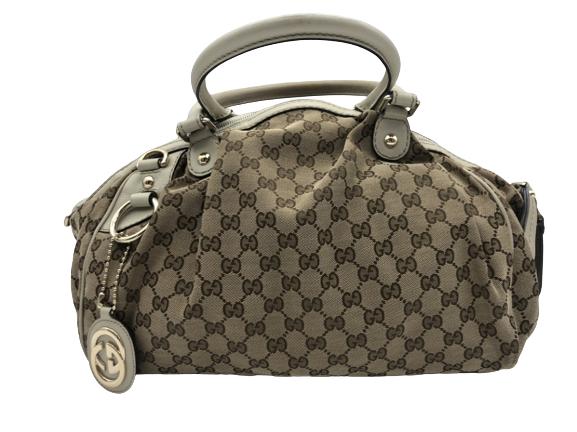 GUCCI SUKEY MONOGRAMMED MEDIUM BOSTON HANDBAG (1 of 3)