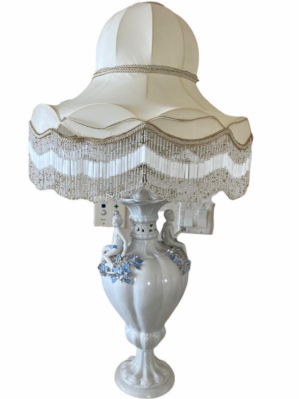 VTG VICTORIAL REVIVAL CHERUB LAMP: VTG VICTORIAL REVIVAL CHERUB LAMP