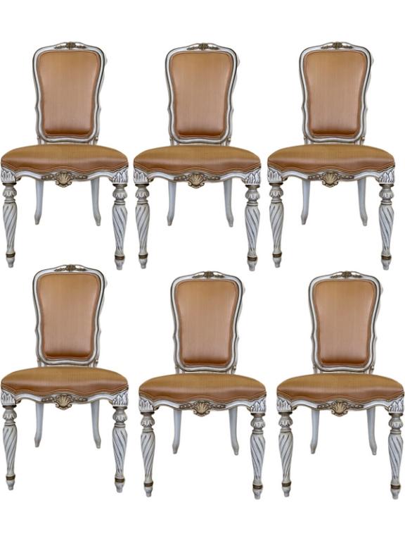6 KARGES FRENCH PROVINCIAL DINING CHAIRS 40" (1 of 14)