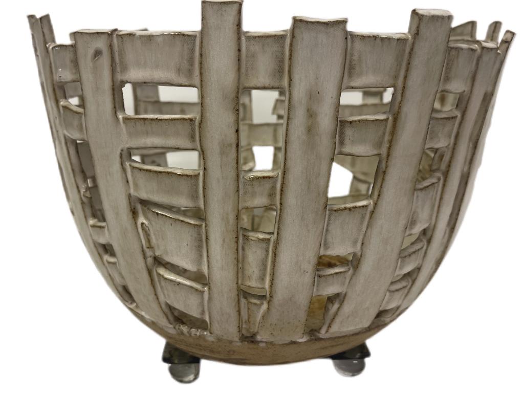 VTG DALTON CERAMIC BASKET WEAVE BOWL (1 of 5)