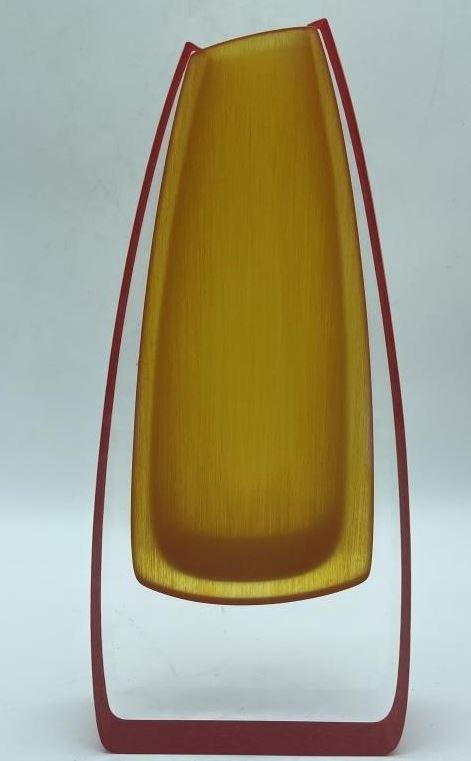 LARGE CEC LE PAGE MODERN LUCITE VASE 15" (1 of 3)