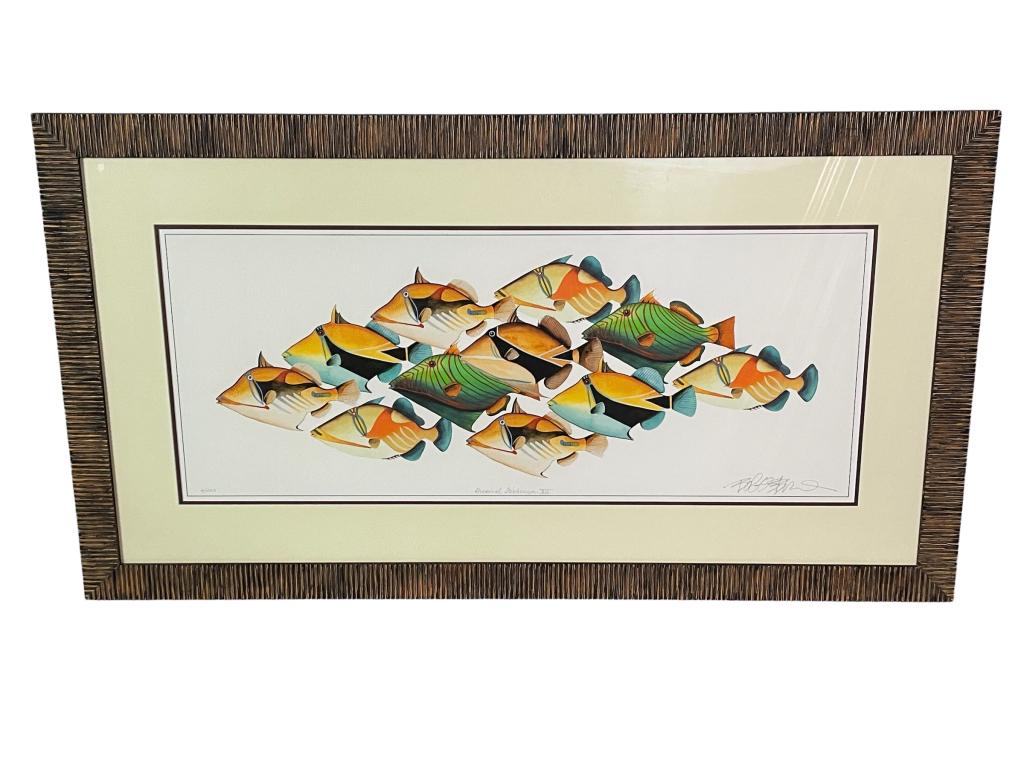 BOB OSBORN SCHOOL OF FISH ART PRINT 53.5" (1 of 7)