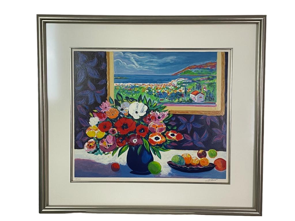 JEAN CLAUDE PICOT FLOWER STILL LIFE PRINT 31.5" (1 of 6)