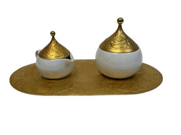 ROSENTHAL MAGIC FLUTE SARASTRO CREAM AND SUGAR SET (1 of 5)