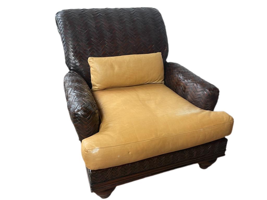 VTG RALPH LAUREN BRITISH COLONIAL LEATHER ARMCHAIR (1 of 6)