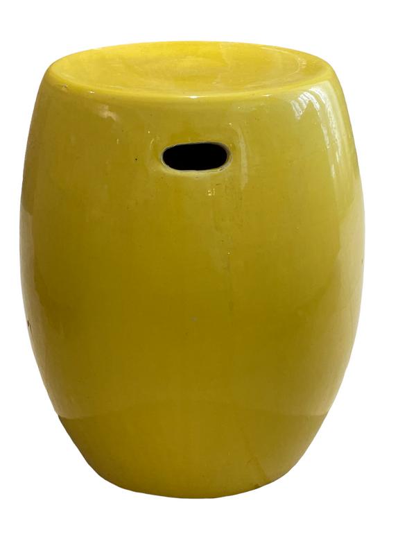 VINTAGE MID CENTURY STYLE CERAMIC GARDEN STOOL 16" (1 of 4)