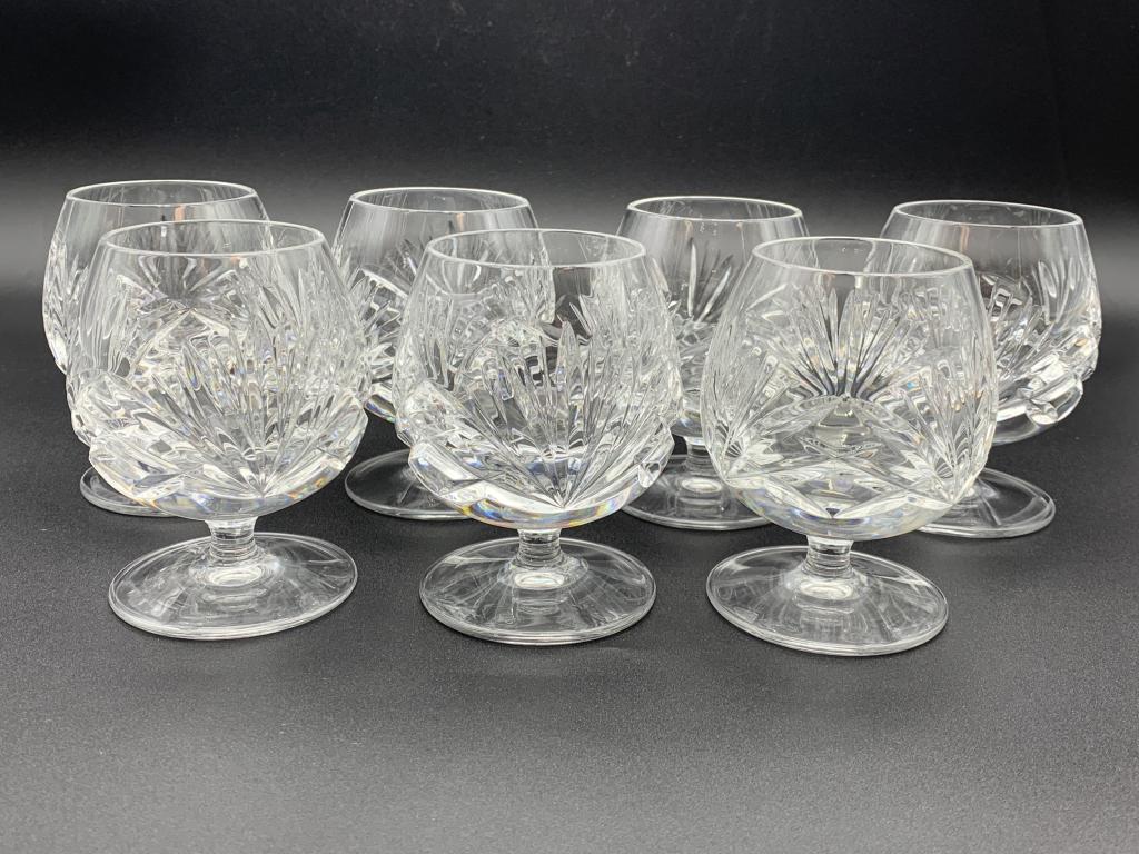 SET OF 7 GORHAM CRYSTAL BRANDY SNIFTERS (1 of 3)