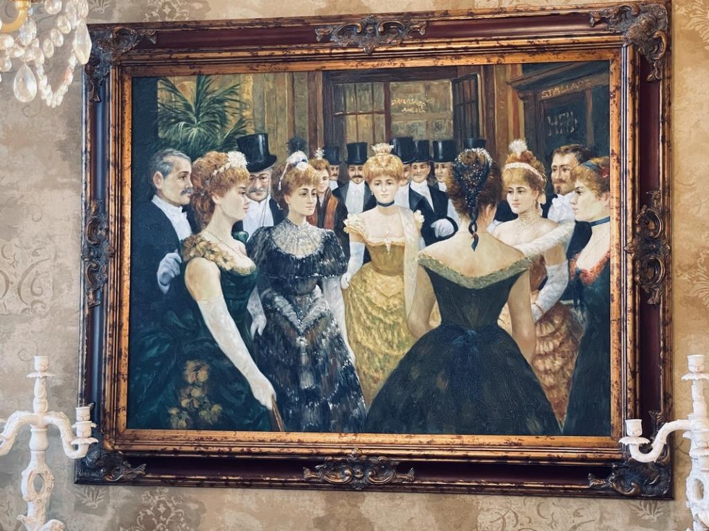 1930'S BALLROOM SCENE GICLEE PRINT ON CANVAS 59" (1 of 7)