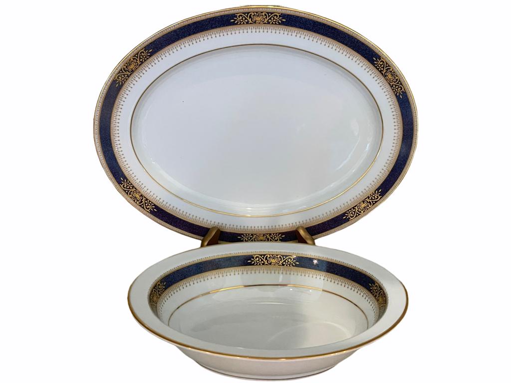 NORITAKE LAMARRE PAIR OF SERVING DISHES (1 of 6)
