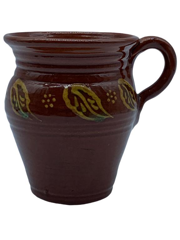 VTG SIGNED FOLTZ REDWARE 4.25" MINIATURE MUG (1 of 3)