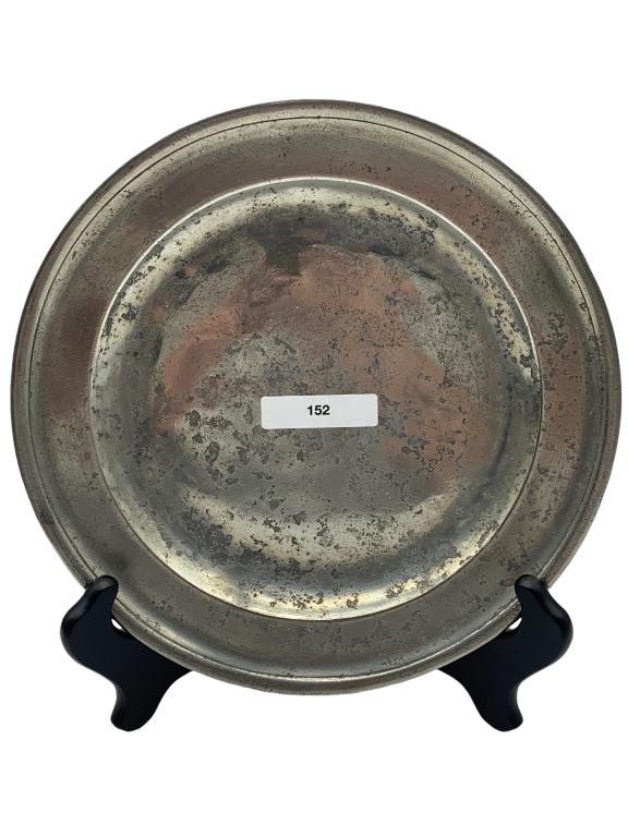 VTG RICHARD GOING PEWTER 8.75" DINNER PLATE (1 of 3)