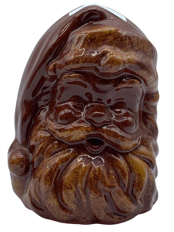FOLTZ SIGNED REDWARE SANTA CHRISTMAS 6" CONTAINER (1 of 3)