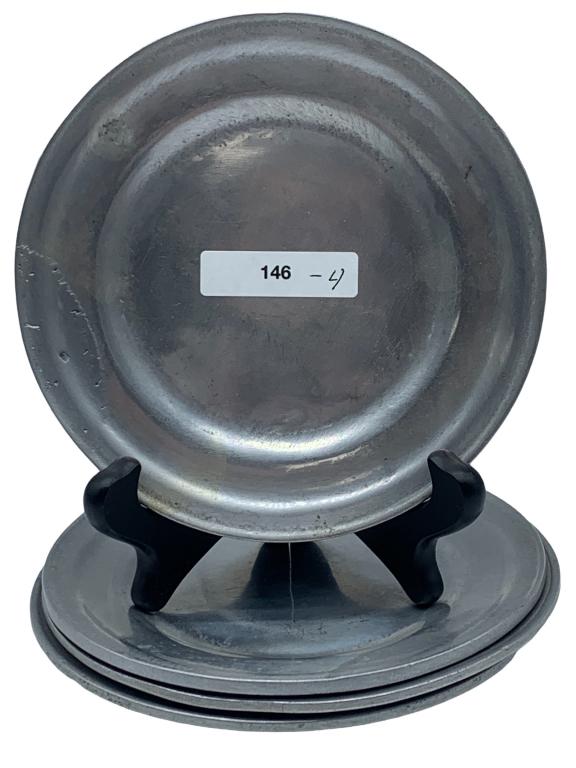 4 VTG RWP WILTON PEWTER 5.75" SMALL PLATES (1 of 2)