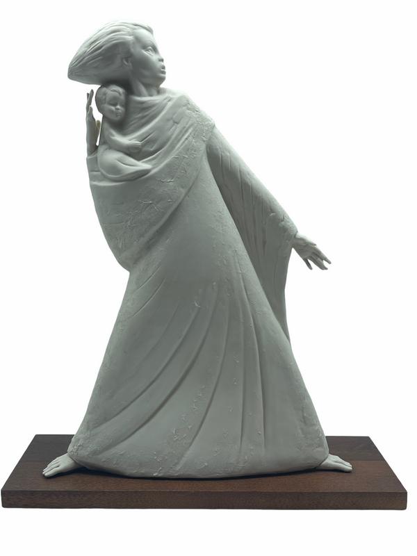 CYBIS MOTHER HOLDING BABY BISQUE FIGURINE (1 of 3)