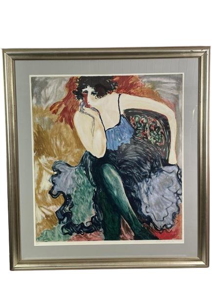LARGE BARBARA WOOD SERIGRAPH PRINT 42.5" (1 of 5)