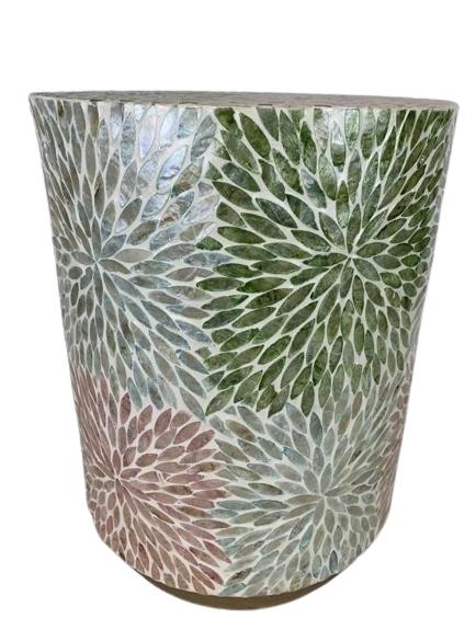 MODERN MOSAIC GARDEN STOOL 18" (1 of 3)