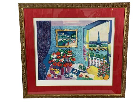 JEAN CLAUDE PICOT FRENCH STILL LIFE SERIGRAPH 37" (1 of 6)