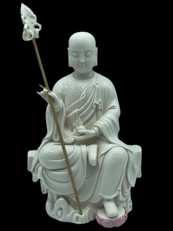 BLANC DE CHINE MONK STATUE W BOX 12" (1 of 13)