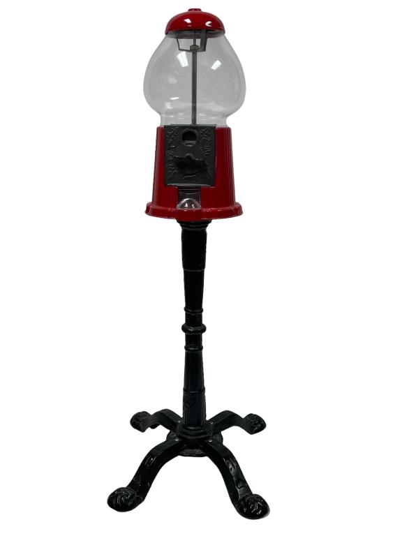 OLD TIME STYLE CAST IRON GUMBALL MACHINE 36" (1 of 5)