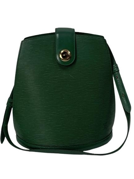 LOUIS VUITTON CLUNY GREEN EPI LEATHER HANDBAG (1 of 4)