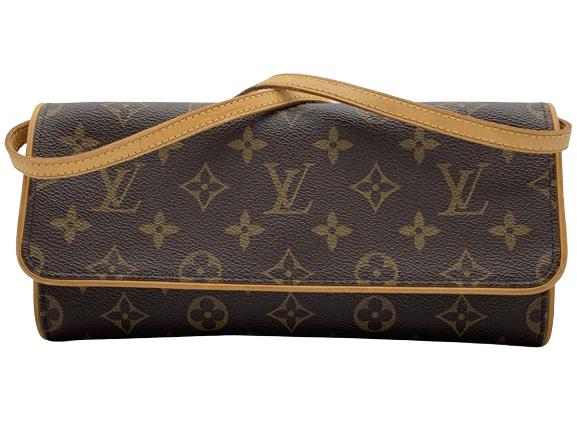 LOUIS VUITTON TWIN BROWN MONOGRAMMED CROSSBODY (1 of 3)