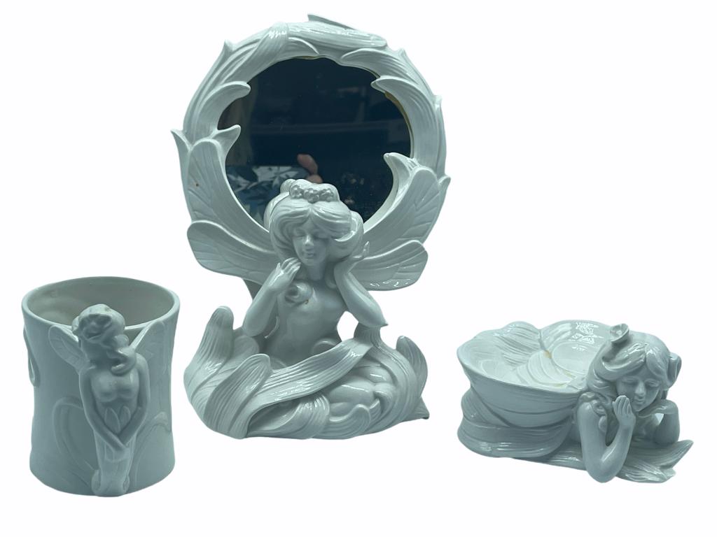 VTG FITZ FLOYD VANITY SET (1 of 3)